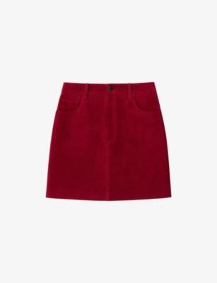 A-Line Suede Mini Skirt by RO&ZO