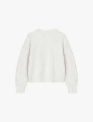 Appliqué-Sleeve Knitted Jumper by RO&ZO