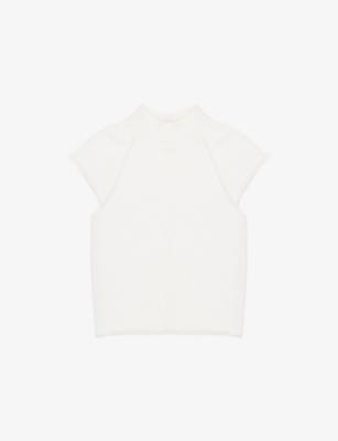 Ivory Roll Neck Knit Top by RO&ZO