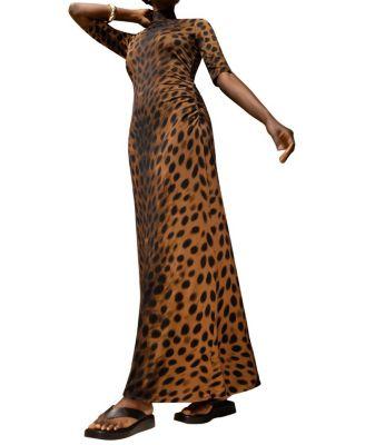 Mock Neck Jersey Dress by RO&ZO