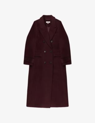 Peak-Lapel Double-Breasted Wool-Blend Coat by RO&ZO