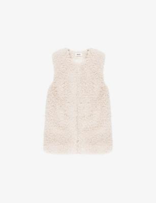 Round-Neck Longline Faux-Shearling Gilet by RO&ZO