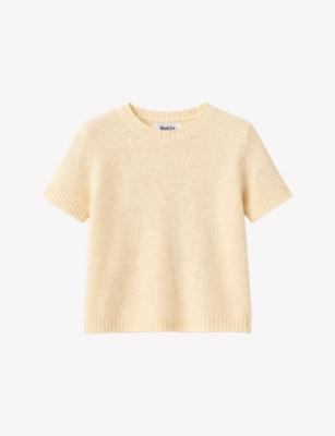 Short-Sleeved Textured Knitted Top by RO&ZO