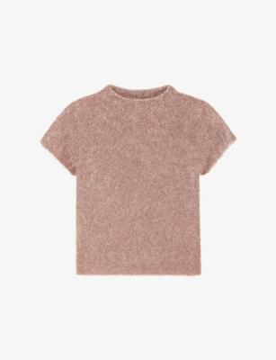 Sparkle Round-Neck Knitted T-Shirt by RO&ZO