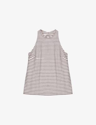 Striped Halter-Neck Cotton Top by RO&ZO