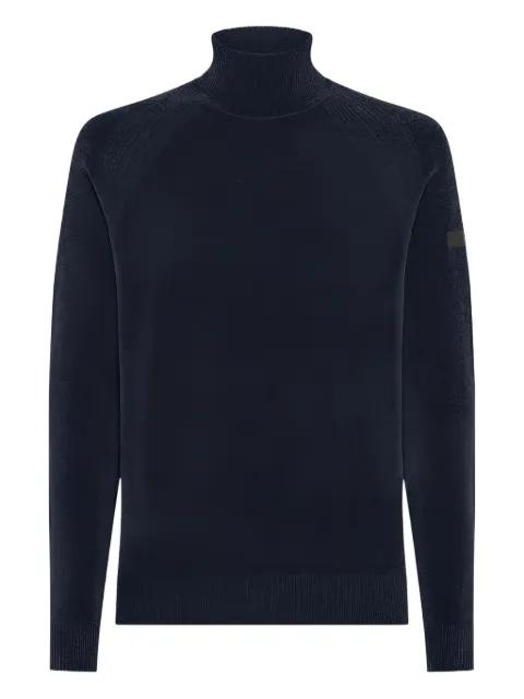 high-neck zip-front cardigan by RRD