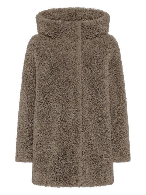 hoodied lamb coat by RRD