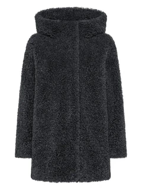 hoodied lamb coat by RRD