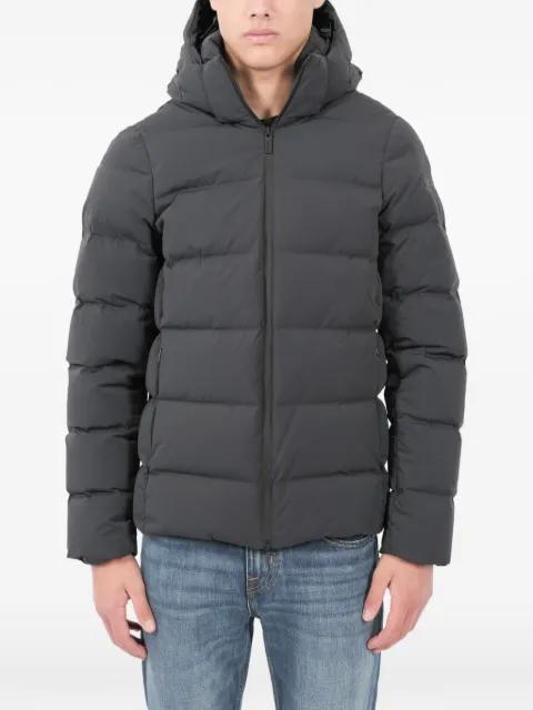 hoodied quilted jacket by RRD