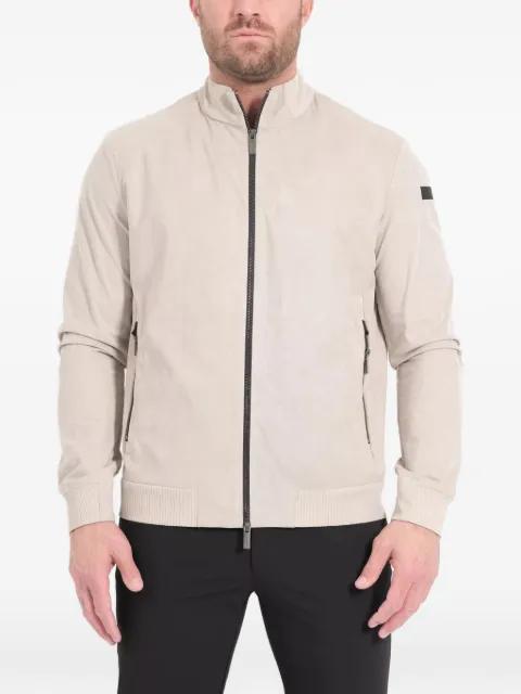 zip rib-knit jacket by RRD