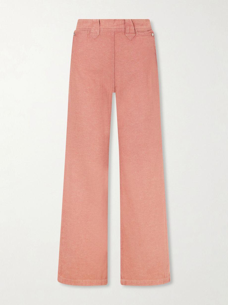 Billie cotton and linen-blend flared pants by RRL