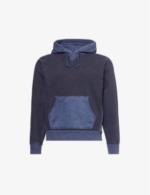 Contrast-panel relaxed-fit cotton hoody by RRL