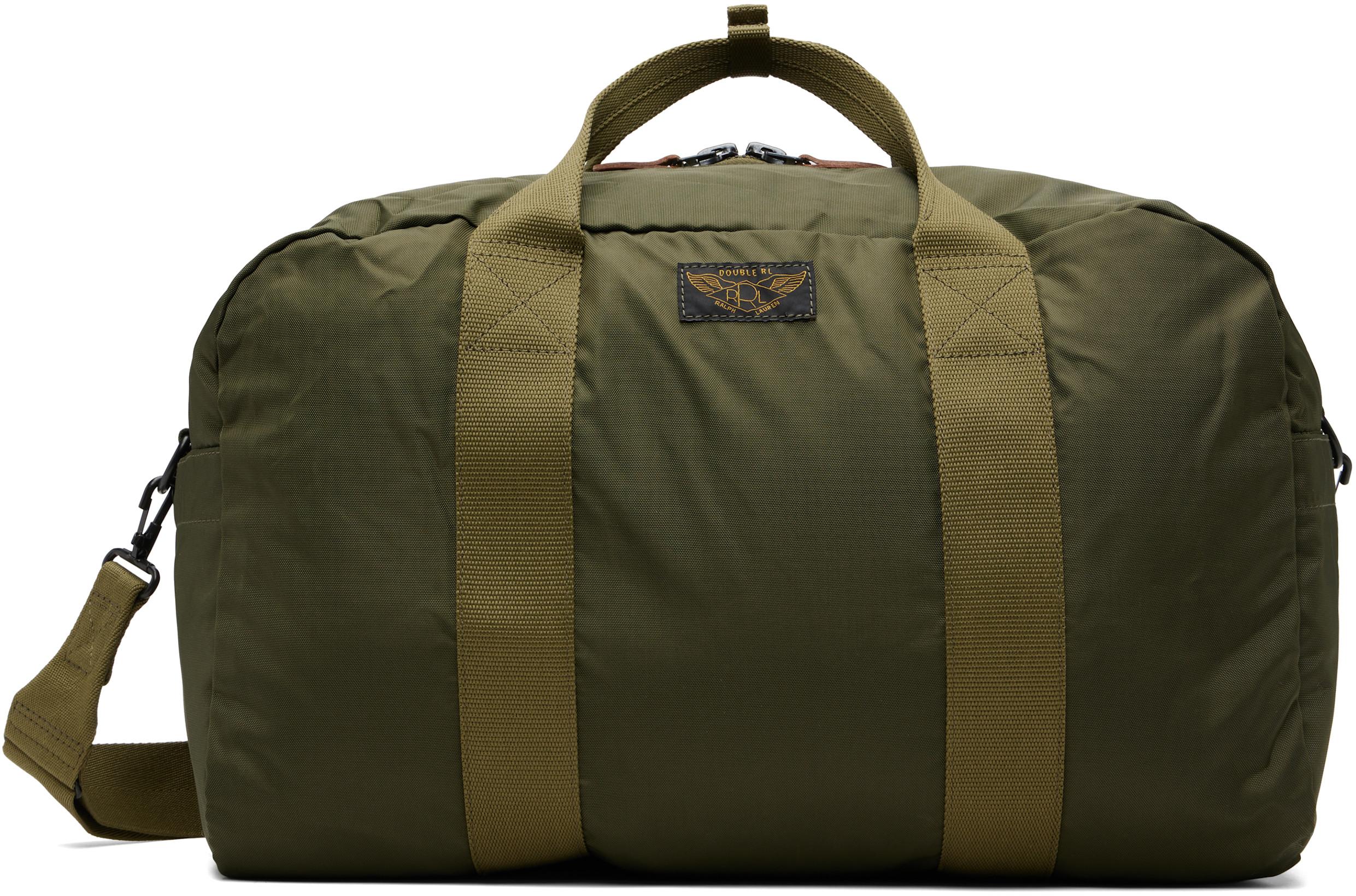 Khaki Nylon Utility Duffle Bag by RRL