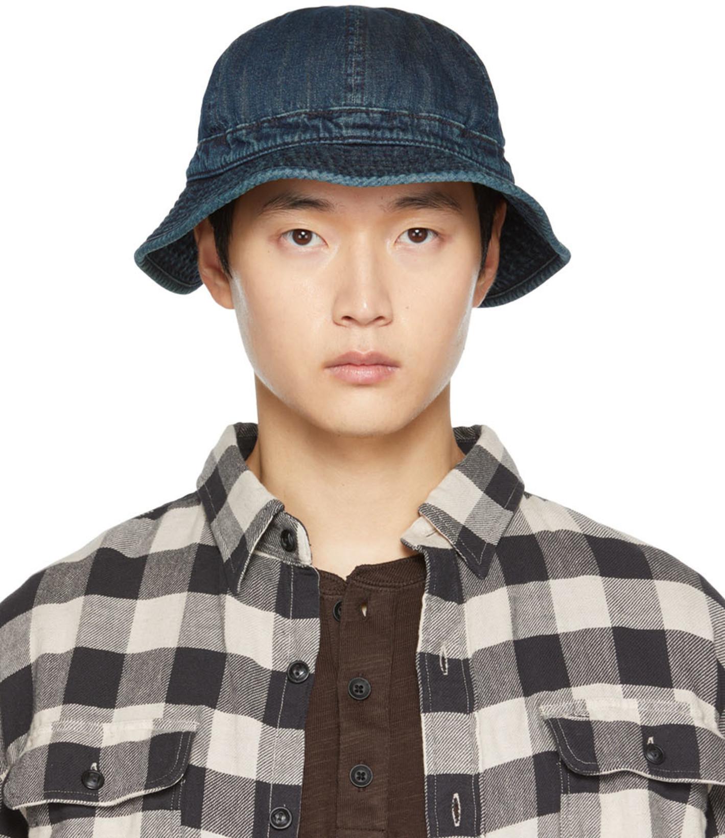 Navy Denim Bucket Hat by RRL | jellibeans