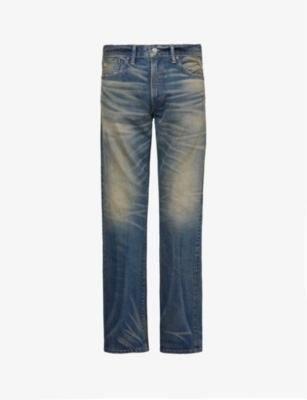 Straight-leg high-rise slim-fit jeans by RRL