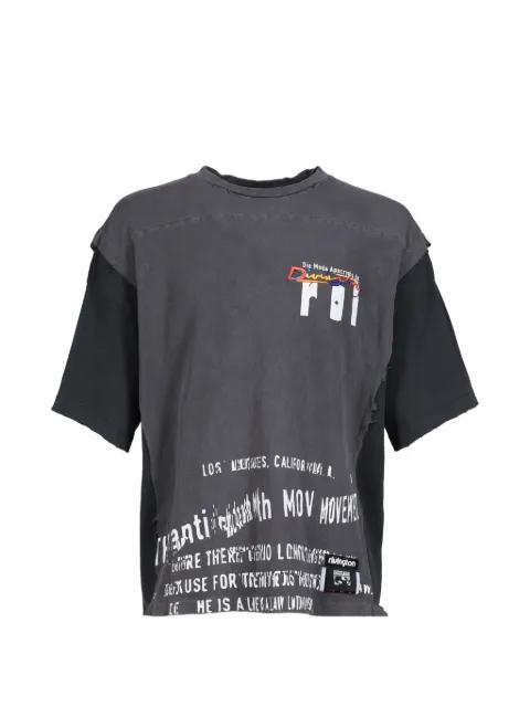 Moda Apocrypha Quad Tee distressed layered-effect T-shirt by RRR123