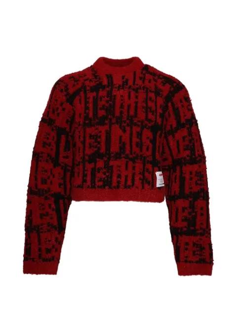 cropped cotton sweater by RRR123