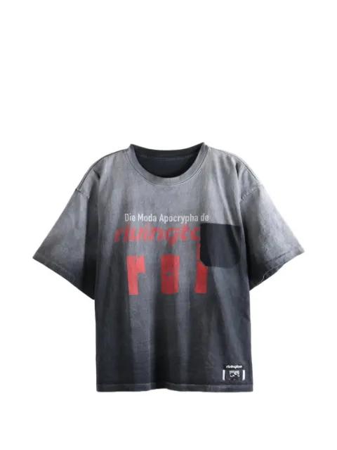 graphic-print pocket T-shirt by RRR123