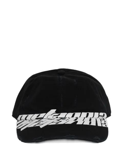 text-print baseball cap by RRR123