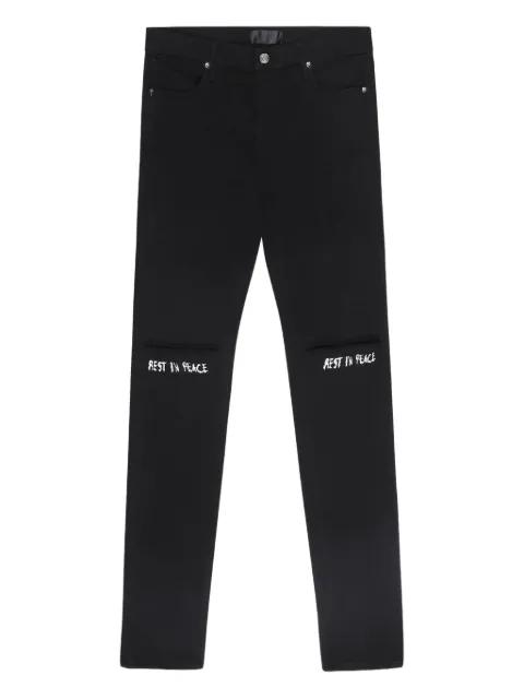 Bryant "Rest In Peace" skinny jeans by RTA