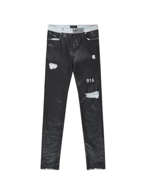 Bryant coated-distressed jeans by RTA