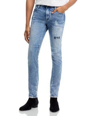 Distressed Jeans in Medium Blue by RTA
