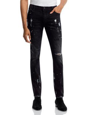 Distressed Skinny Jeans in Distressed Charcoal by RTA