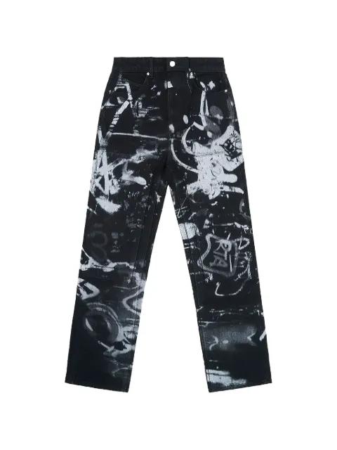 Lost Frequencies Ricardo graffiti-print jeans by RTA