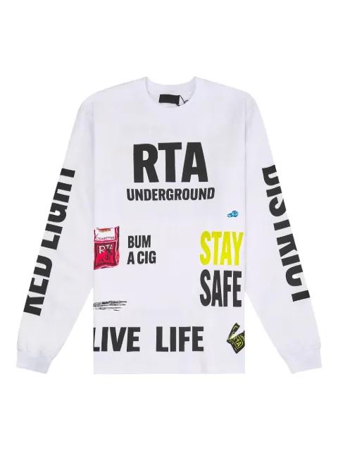 Underground text-print sweatshirt by RTA