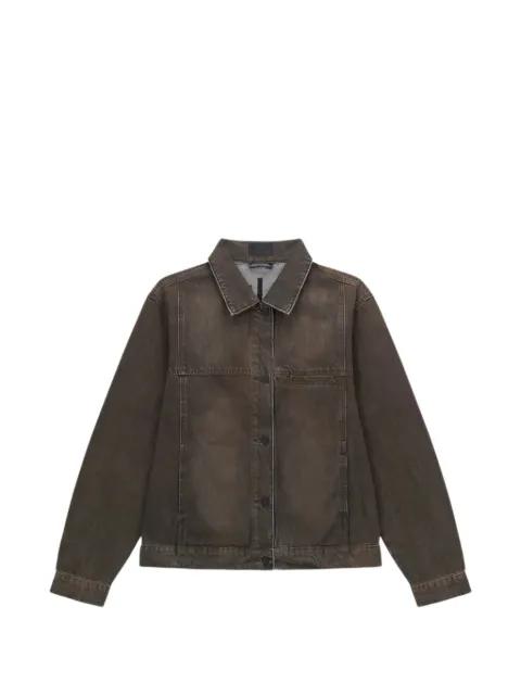 Valentiano logo-embroidered denim jacket by RTA