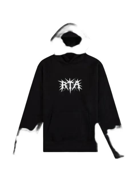 logo-print hoodie by RTA