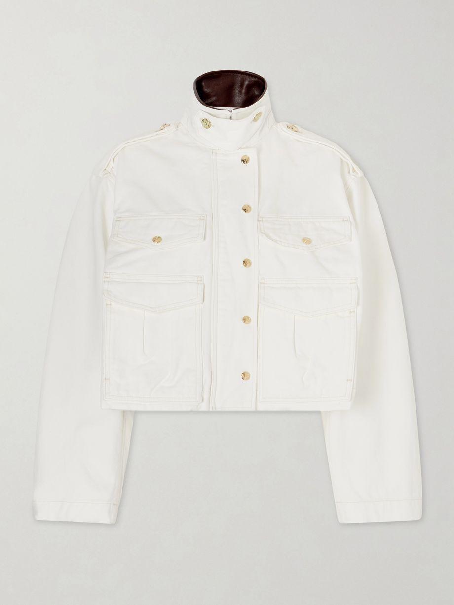 Henderson leather-trimmed regenerative cotton-canvas jacket by RUADH