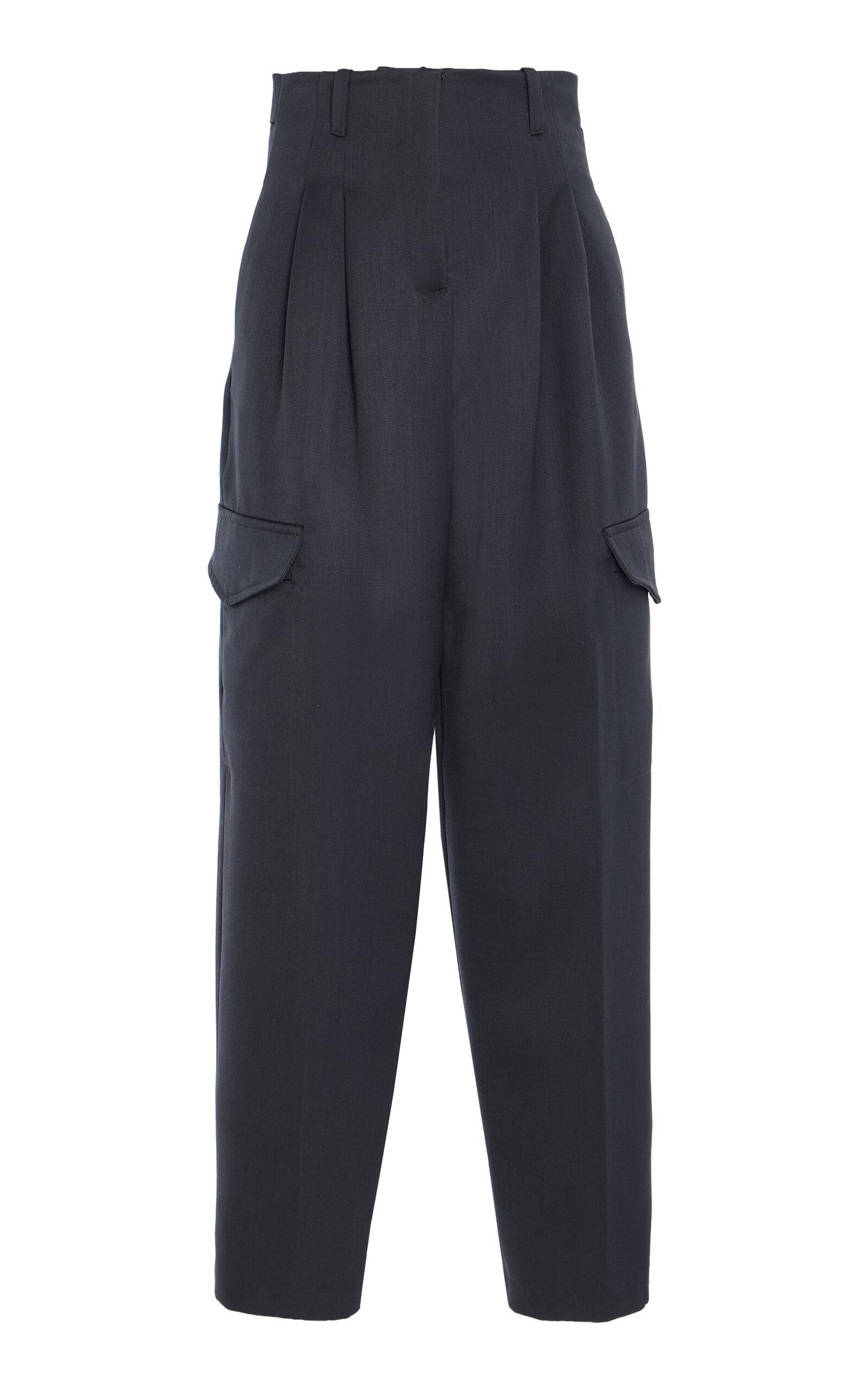 RÙADH Russel Wool-Twill Wide-Leg Cargo Pants - Moda Operandi by RUADH
