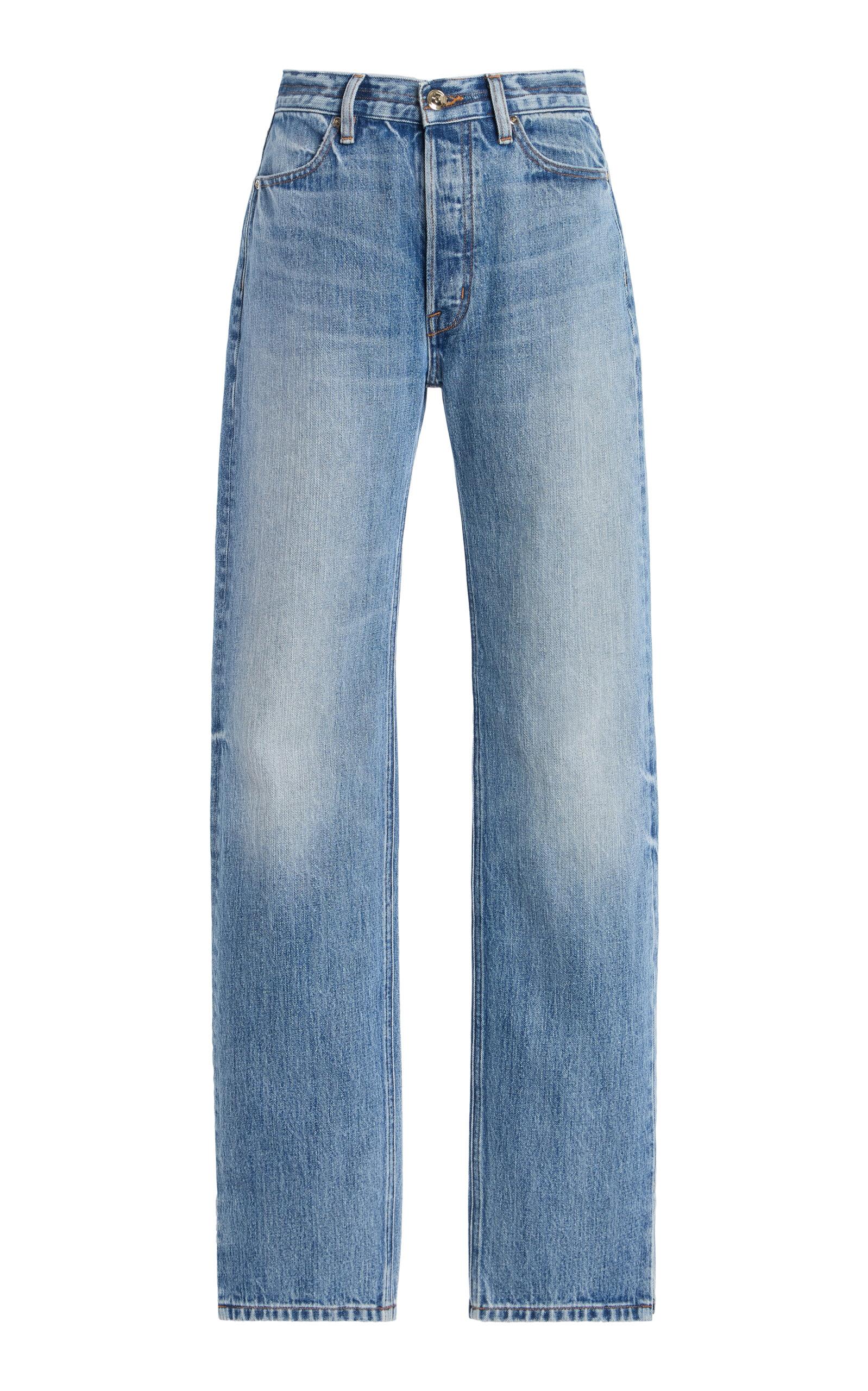 RÙADH The Agnes Rigid Mid-Rise Straight-Leg Jeans - Moda Operandi by RUADH