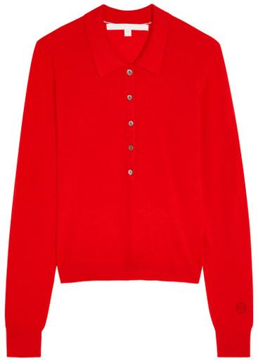 The Dea wool polo top by RUADH