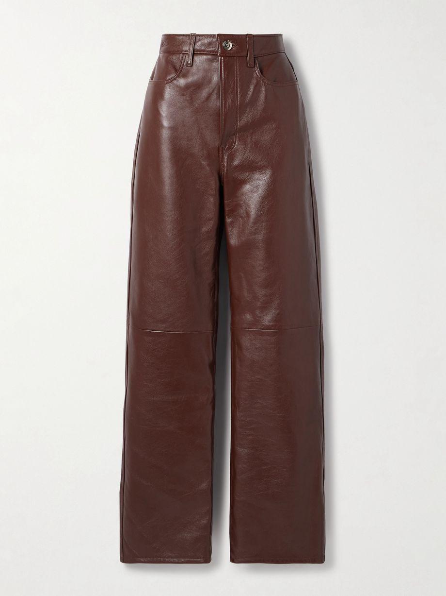 The Quinn leather straight-leg pants by RUADH