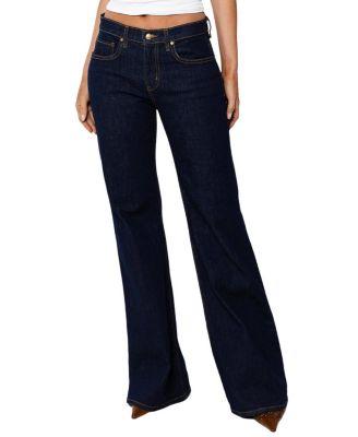 Grace Mid Rise in Dark Blue by RUDES DENIM