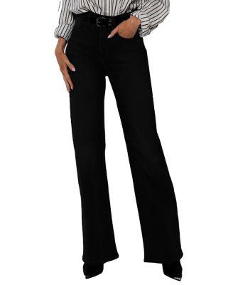 High Rise Ali Boot Cut Jeans in Pitch Black by RUDES DENIM