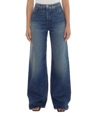 High Rise Phoenix Wide Leg Jeans in Denim Wash by RUDES DENIM