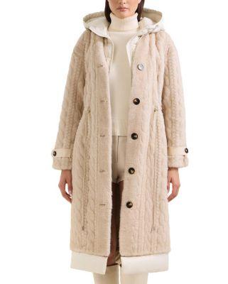 Oriana Faux Fur Jacket with Puffer Hood by RUDSAK Oriana Faux Fur Jacket with Puffer Hood by RUDSAK