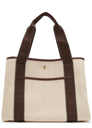 Traversée M Pocket canvas tote bag by RUE DE VERNEUIL