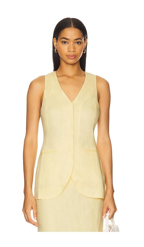 Rue Sophie Adan Vest Top in Yellow by RUE SOPHIE