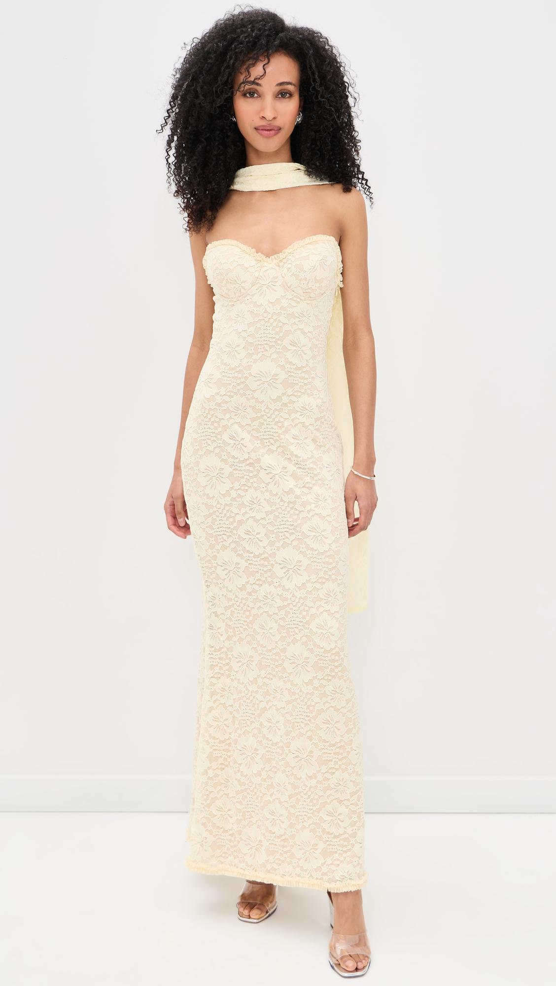 Amana Strapless Maxi Dress by RUNAWAY THE LABEL