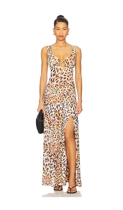 Runaway The Label Denver Maxi Dress in Tan by RUNAWAY THE LABEL