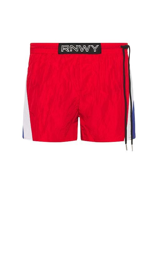 Runaway The Label Everett Boardshort in Red by RUNAWAY THE LABEL