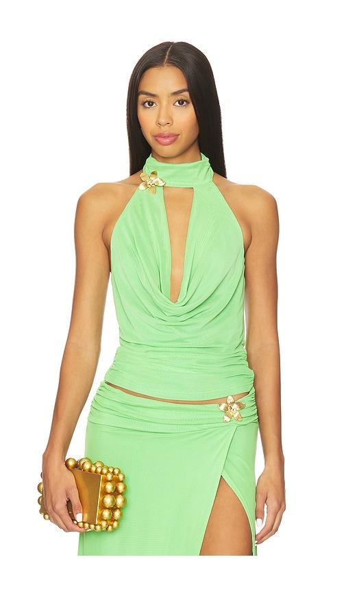 Runaway The Label Farley Top in Green by RUNAWAY THE LABEL