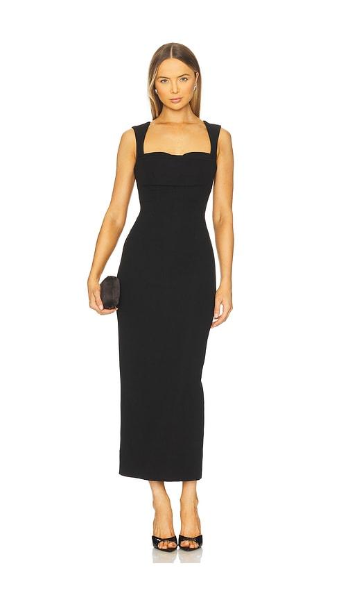 Runaway The Label Kody Midi Dress in Black by RUNAWAY THE LABEL