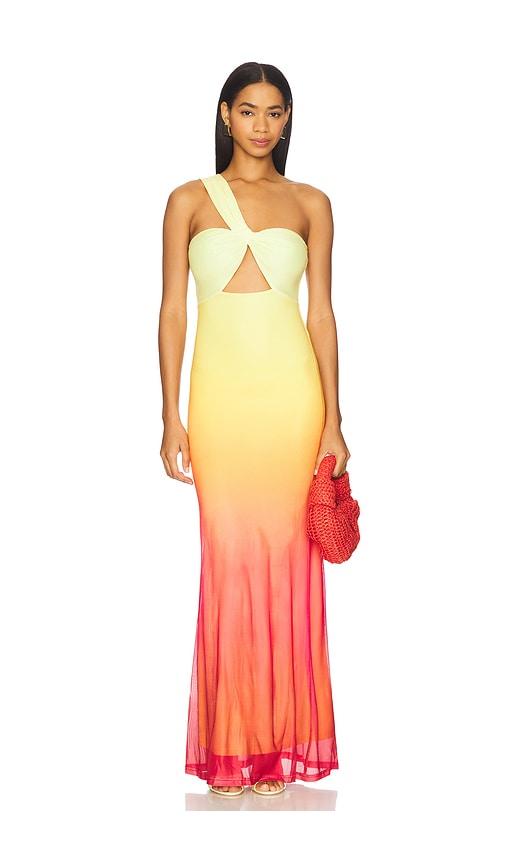 Runaway The Label Kyree Maxi Dress in Yellow by RUNAWAY THE LABEL