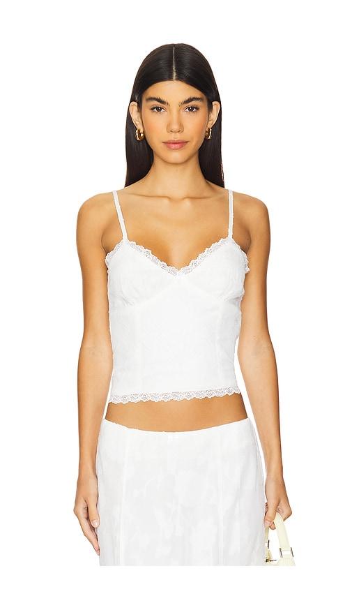 Runaway The Label Larina Top in White by RUNAWAY THE LABEL