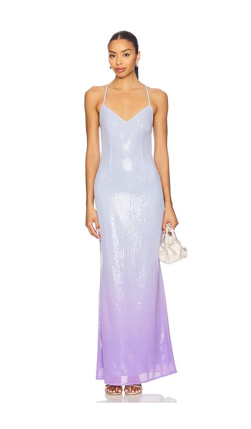 Runaway The Label Niyah Maxi Dress in Baby Blue by RUNAWAY THE LABEL
